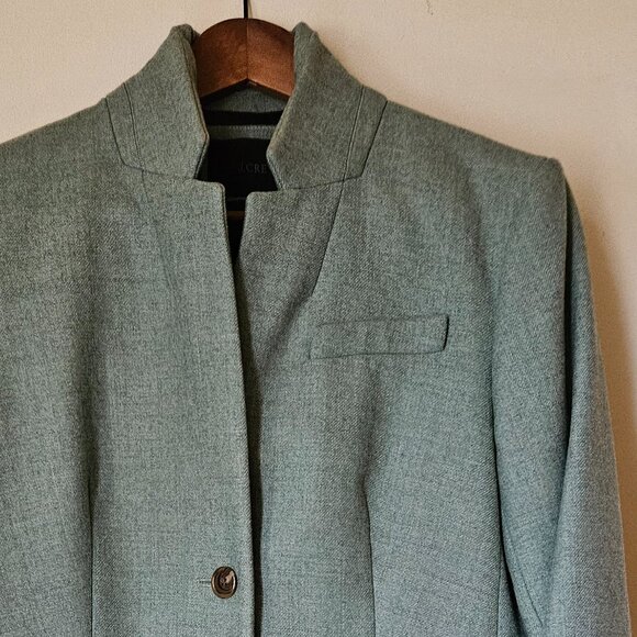 J. Crew Regent Wool Coat SZ 14 Blue - Picture 7 of 12